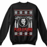 Narcos Plata O Plomo Pablo Escobar Christmas Jumper Black