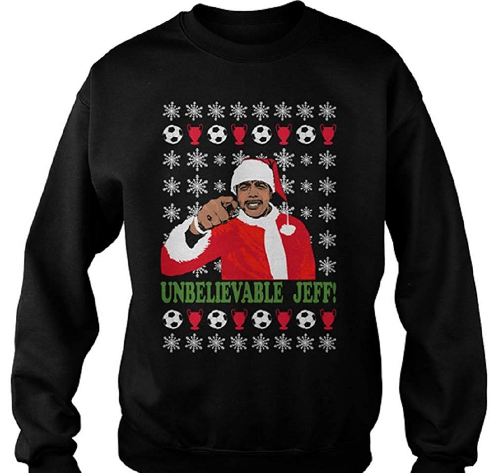 Jeff Chris Kamara Christmas Jumper Black