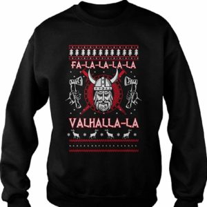 Valhalla FA La La La Christmas Jumper Black