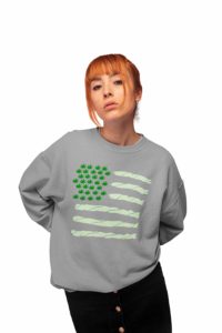 420 Spliff Flag Sweatshirt in grey