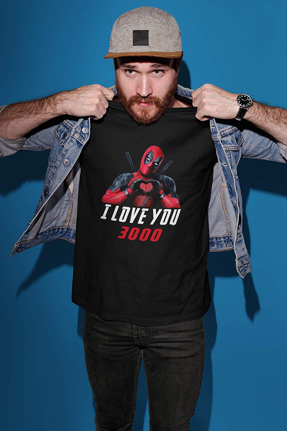 Deadpool Love You 3000 T Shirt Black A Deadpool Love You 3000 T-Shirt Black A