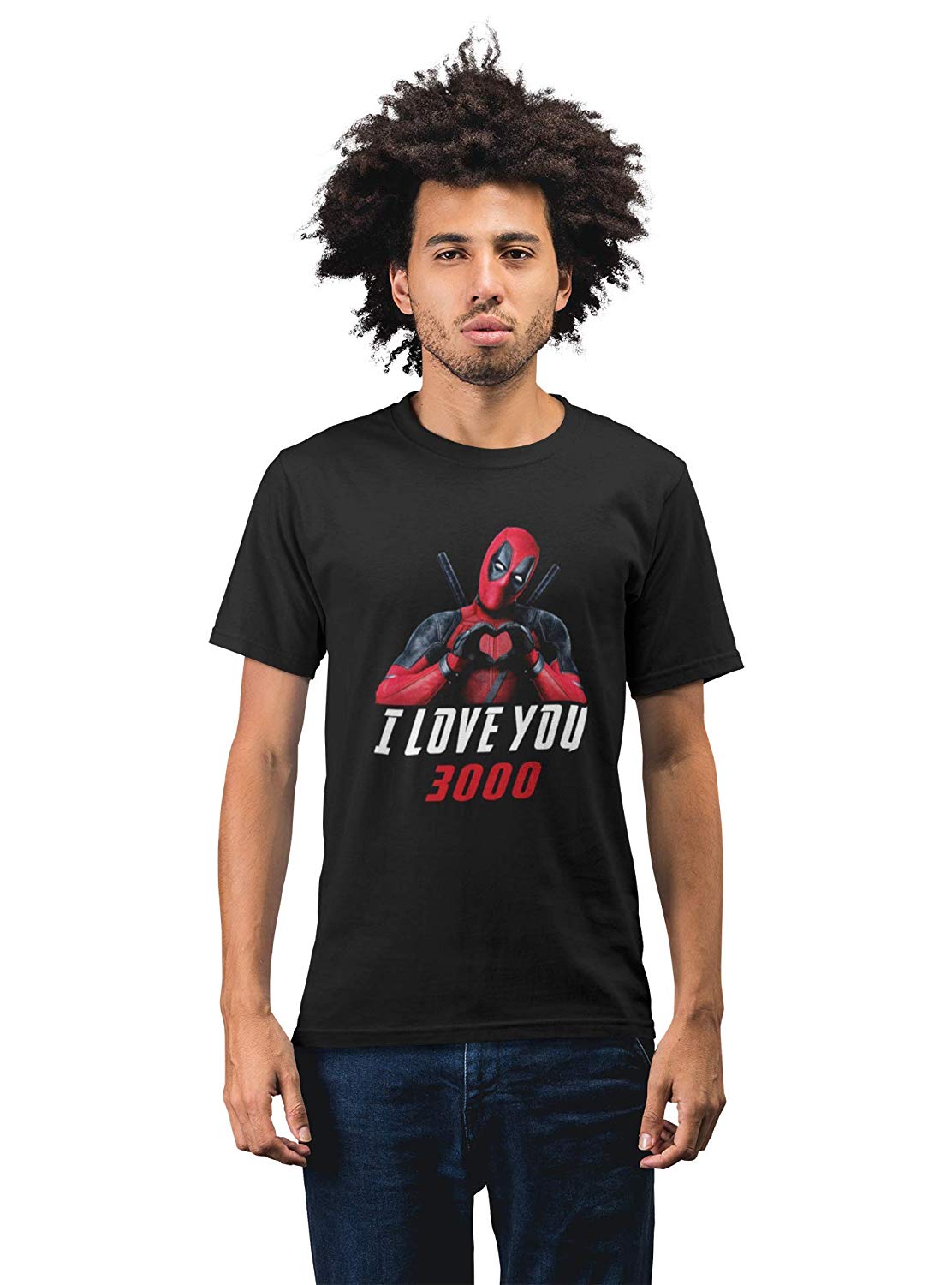 Deadpool Love You 3000 T Shirt Black B Deadpool Love You 3000 T-Shirt Black B