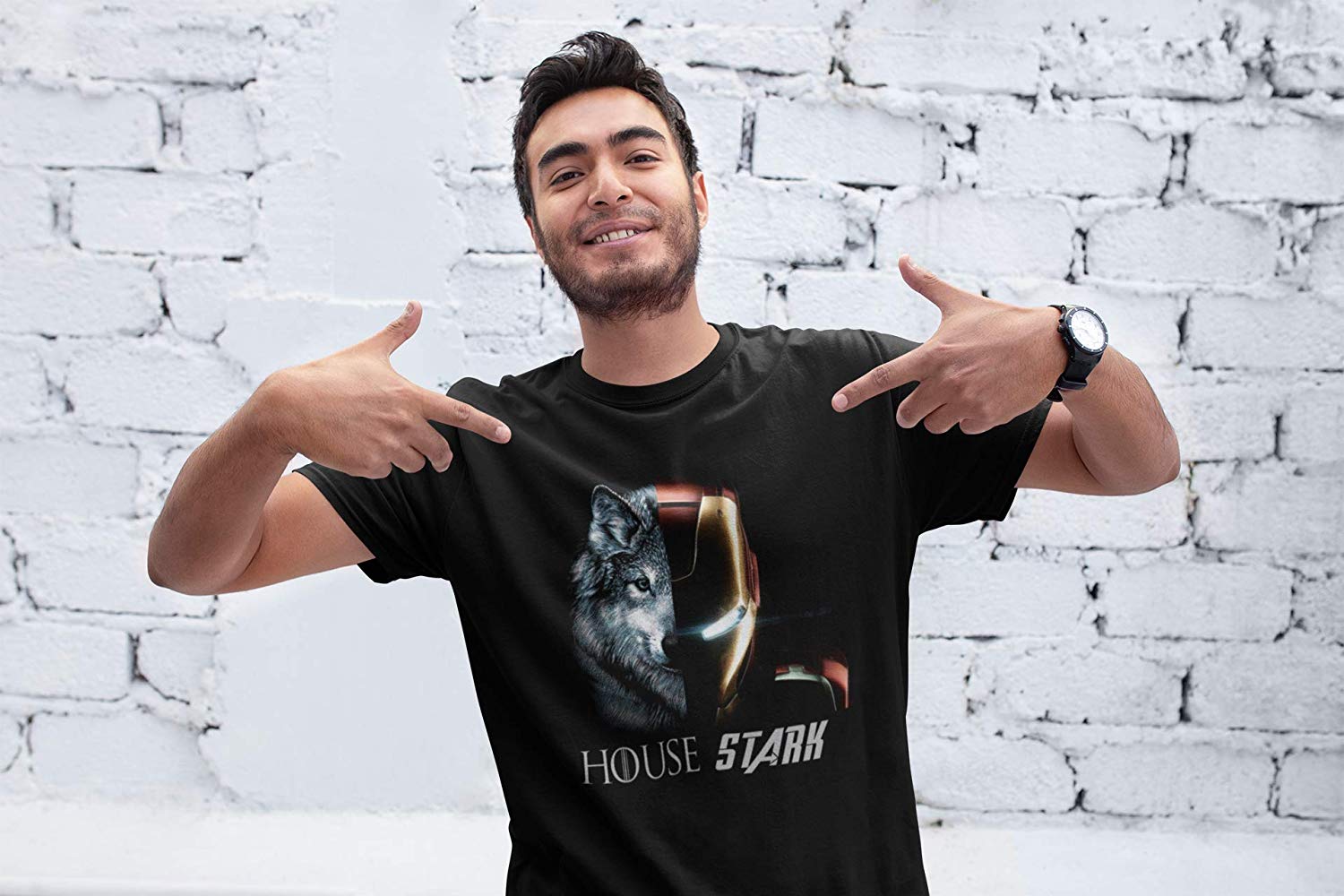 House Stark T Shirt Black C game of thrones iron man t shirt