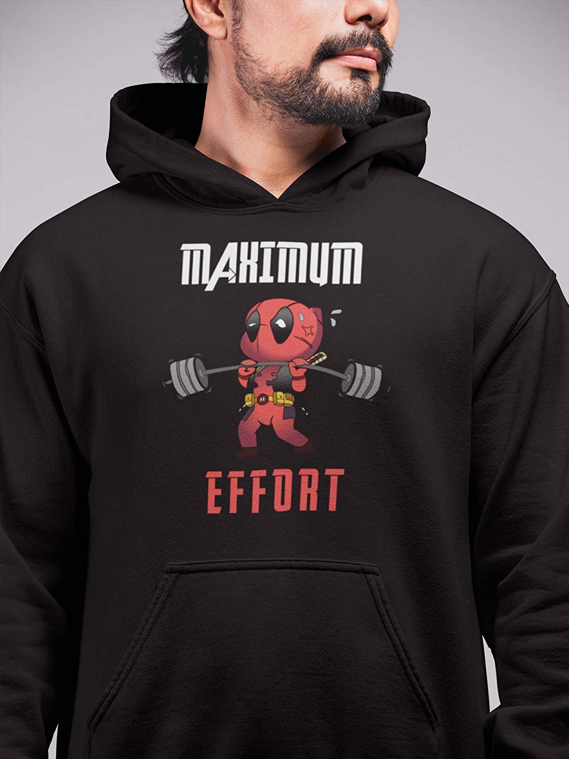 Maximum Effort Deadpool Hoodie Black A Maximum Effort Deadpool Hoodie Black A