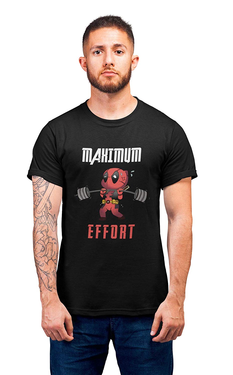 Maximum Effort Deadpool T Shirt Black Maximum Effort Deadpool T-Shirt Black