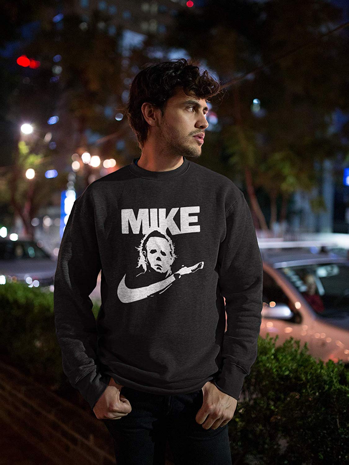 Mike Horror Halloween Jumper Black A