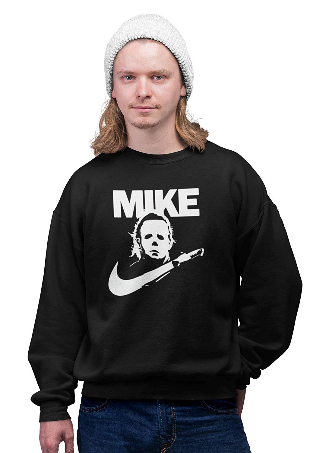 Mike Horror Halloween Jumper Black