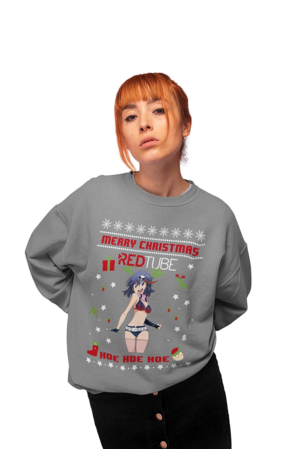 Redtube Xmas Sweatshirt Grey Redtube Xmas Sweatshirt Grey