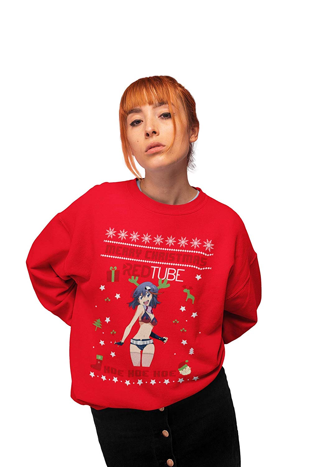 Redtube Xmas Sweatshirt Red Redtube Xmas Sweatshirt Red