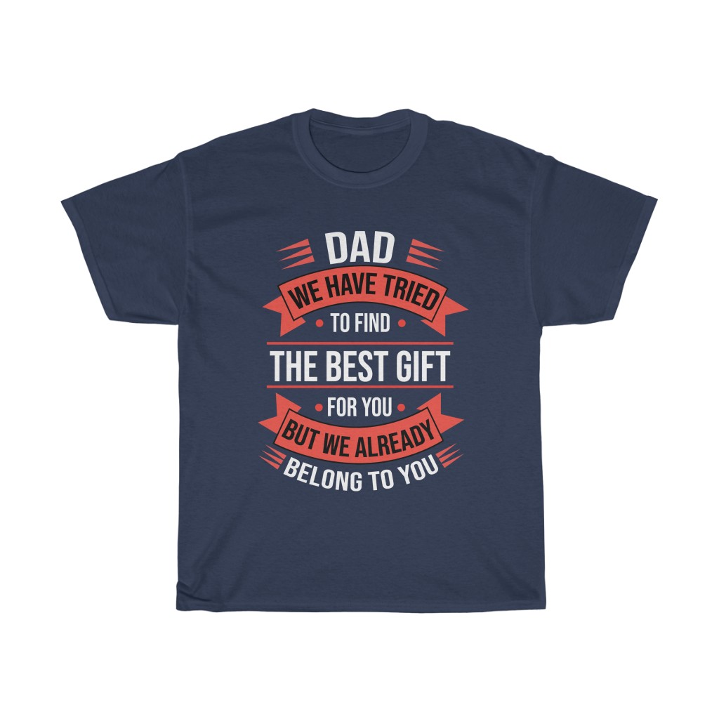 11988 16 Dad The Best Gift Father's Day tshirt - navy blue