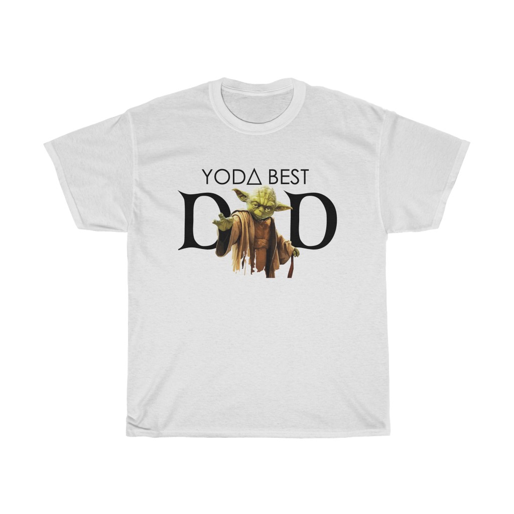 12100 8 Yoda Best Dad Father's Day tshirt - white