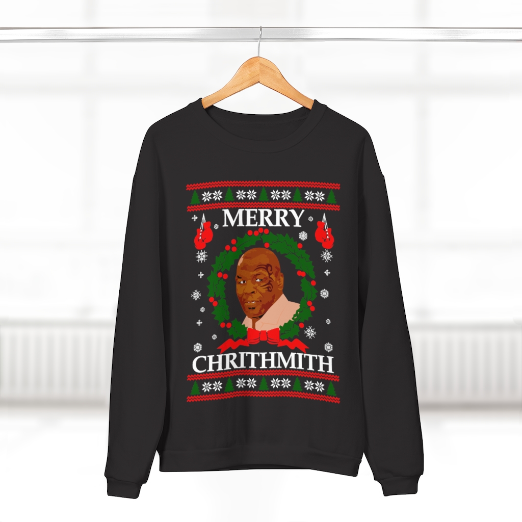 63729 12 CHRITHMITH Unisex Crew Neck Sweatshirt black
