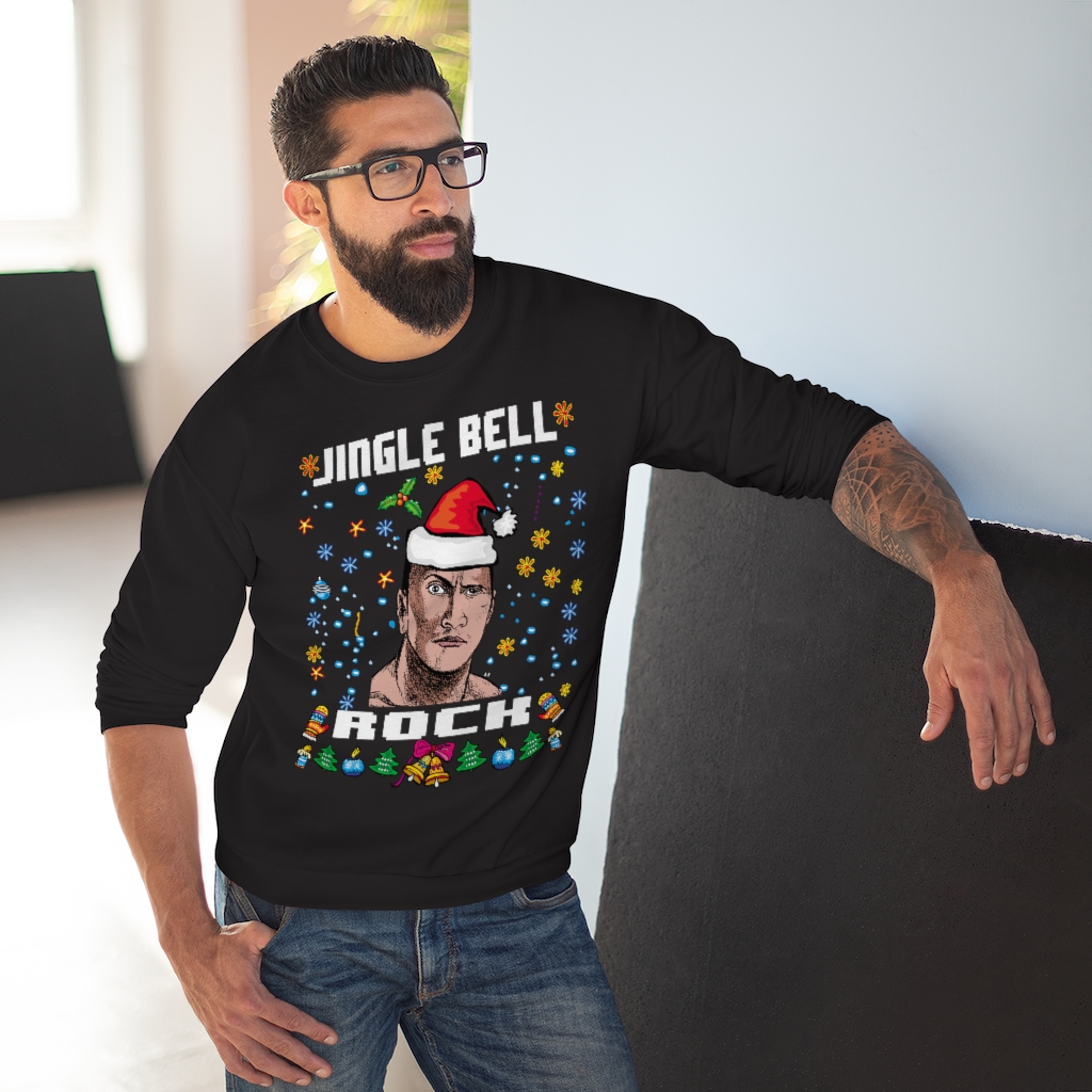 63729 23 JINGLE BELL ROCK Unisex Crew Neck Sweatshirt for men