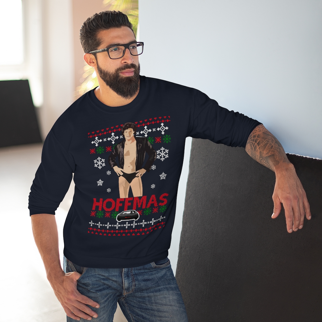 63731 3 Merry Hoffmas Christmas Sweatshirt