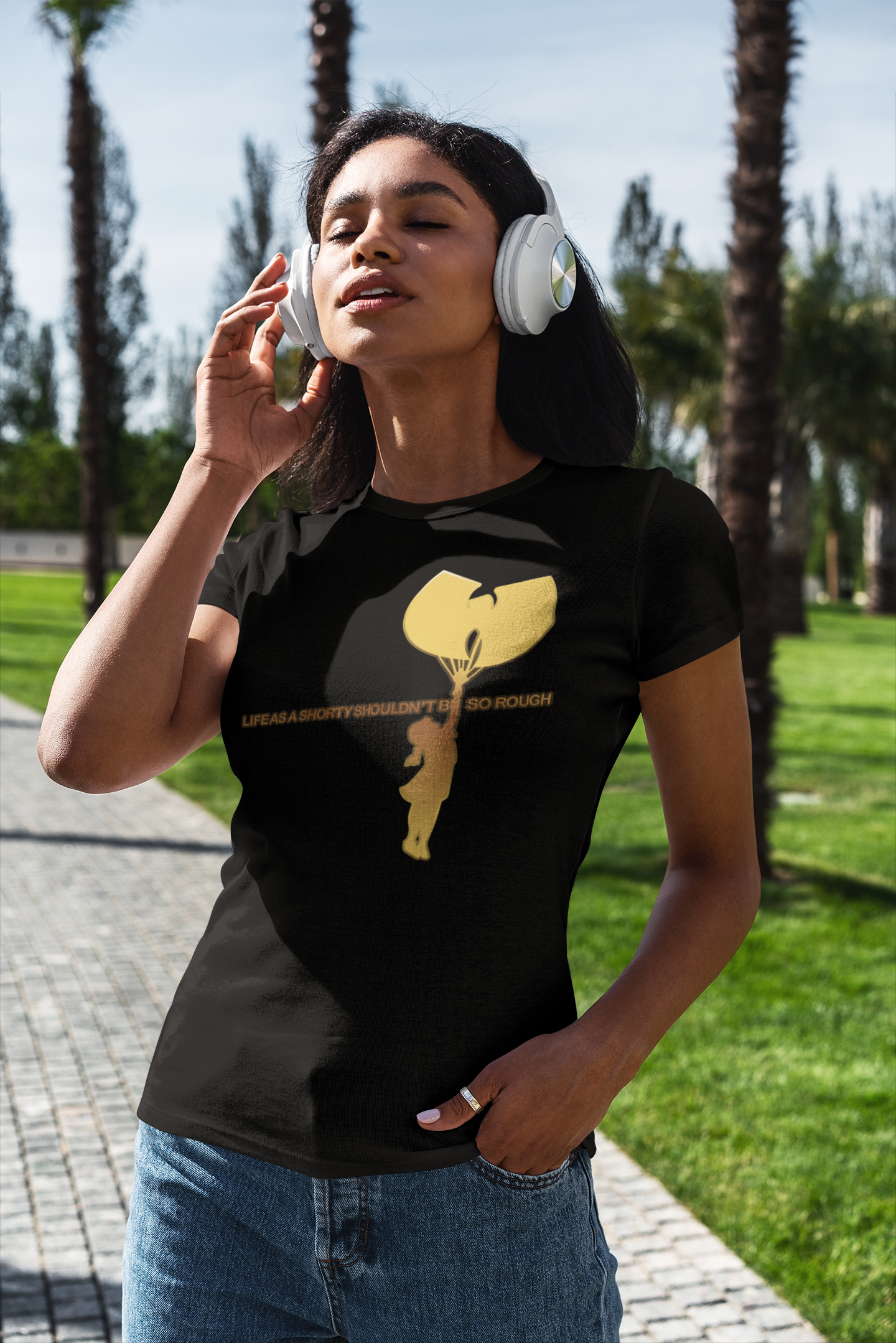 Life As A Shorty Ladies Hip Hop T Shirt