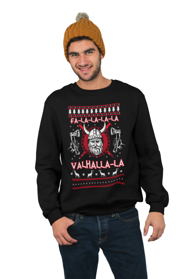 Valhalla Viking Funny Christmas Sweatshirt