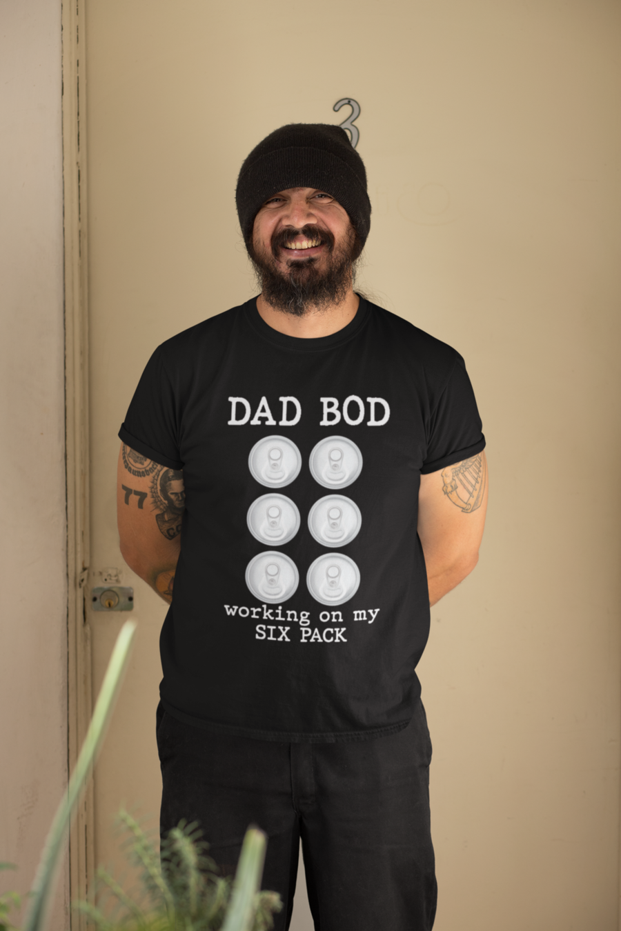 imageedit 1 4161628991 Fathers Shirt Dad Bod Working On My 6 Pack