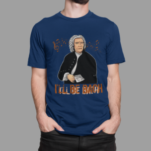 Arnie Ill Be Bach Meme T Shirt Navy