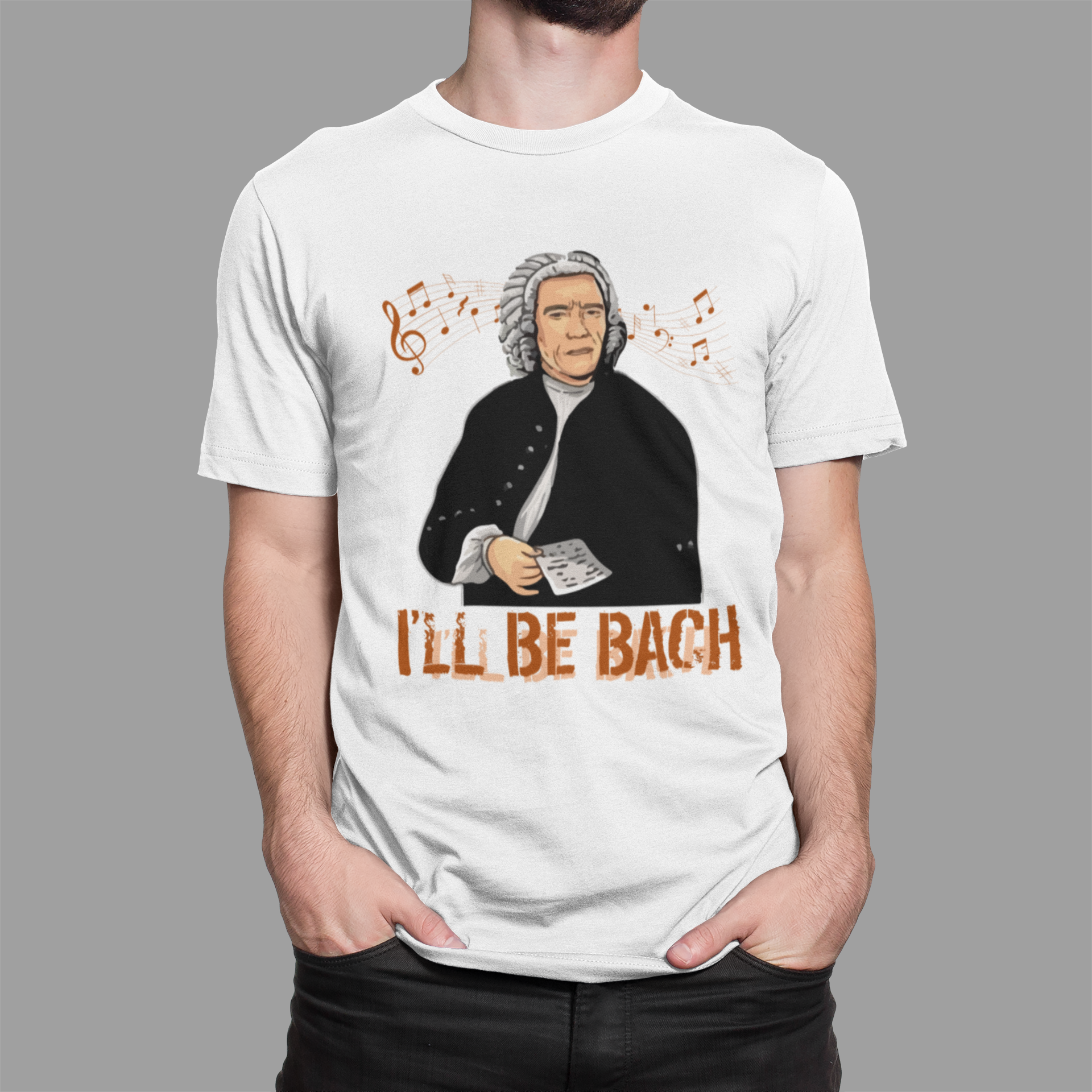 Arnie Ill Be Bach Meme T Shirt White Arnie Meme Novelty