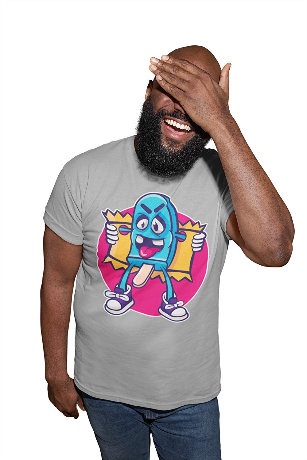 Ice Cream Flasher T-Shirt grey