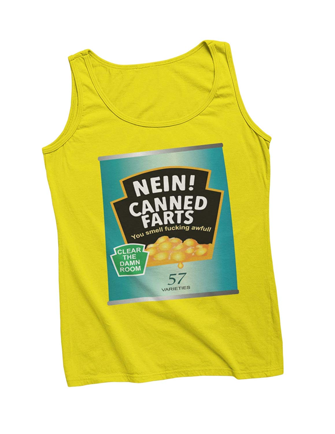 BingoCity Nein Canned Farts Novelty Funny Tshirt Tanktop B07RB9CD9X 7 Nein Canned farts vest yellow