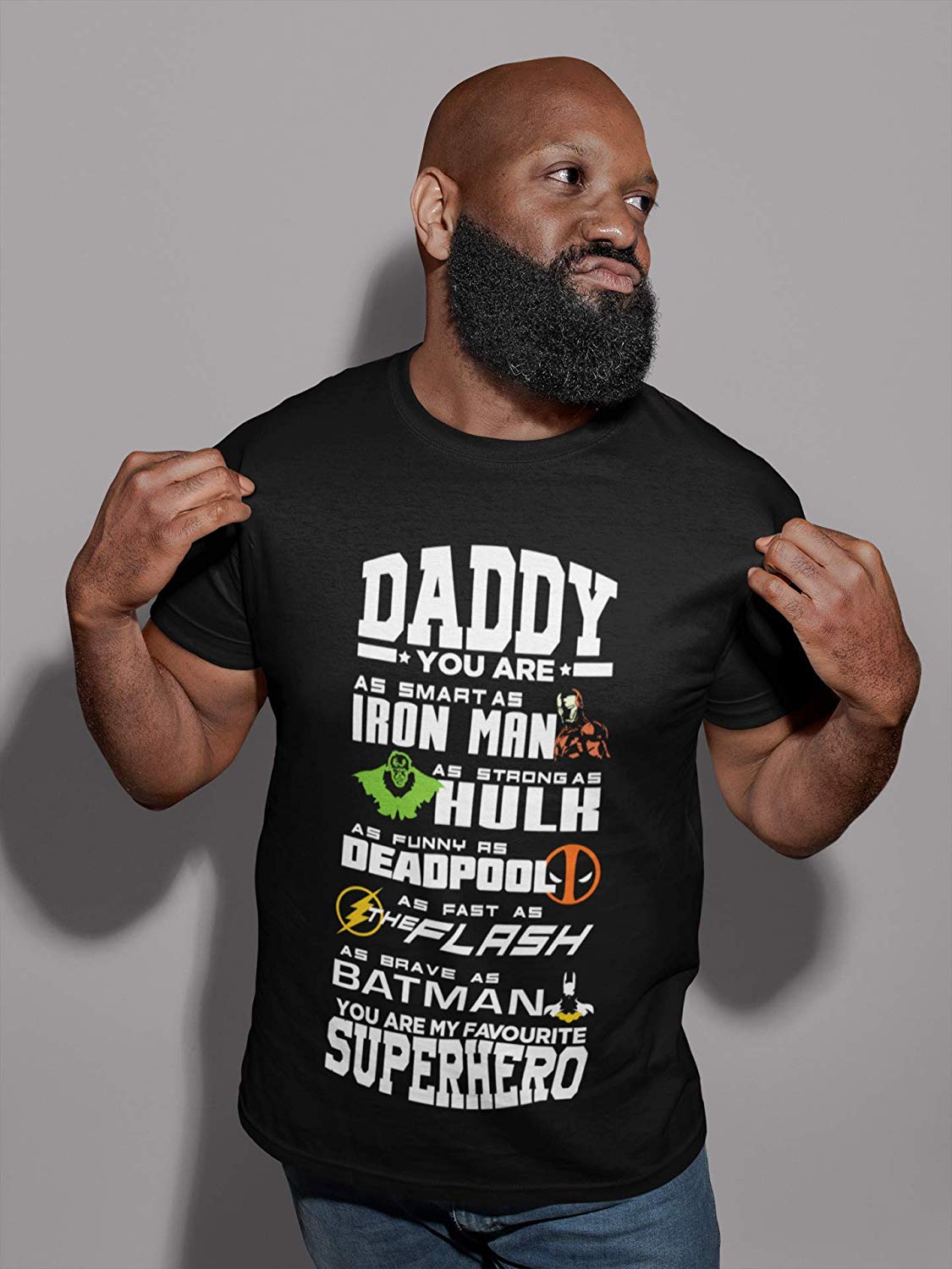 Fan Print Designs Superhero Dad Movie Inspired Fathers Day T Shirt B07RJTG96H 3 Superhero Dad T-Shirt