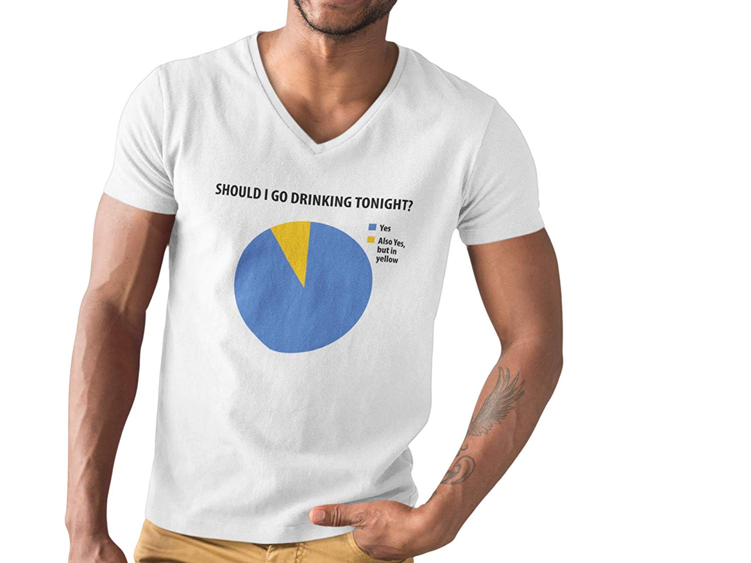 Should i Drink Novelty Funny T Shirt V Neck B07T8S17H5 6 Should i Drink V-neck T-Shirt white